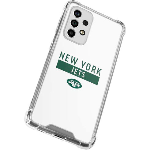 NFL New York Jets White Performance Series Galaxy A33 5G Clear Case