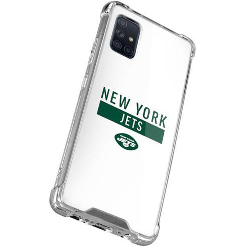 NFL New York Jets White Performance Series Galaxy A51 5G Clear Case
