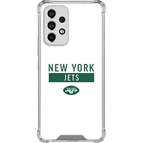 NFL New York Jets White Performance Series Galaxy A53 5G Clear Case