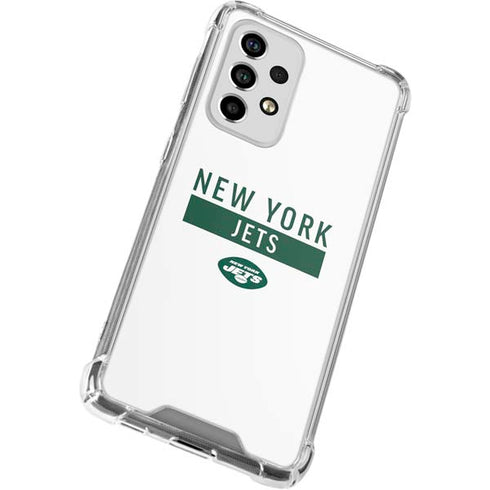 NFL New York Jets White Performance Series Galaxy A53 5G Clear Case