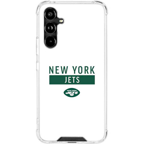 NFL New York Jets White Performance Series Galaxy A54 5G Clear Case