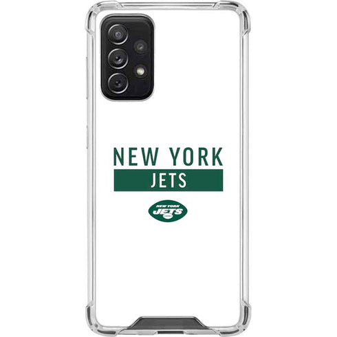 NFL New York Jets White Performance Series Galaxy A72 5G Clear Case