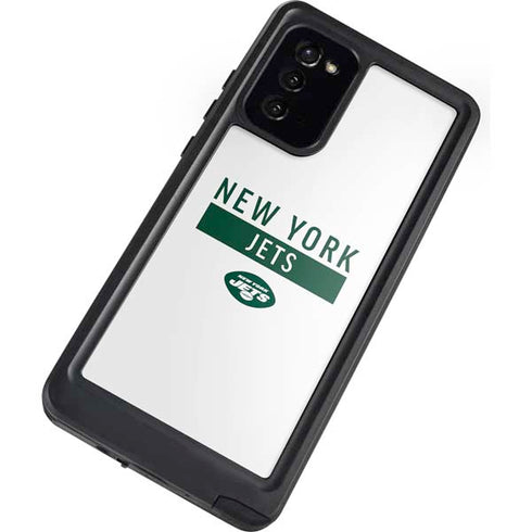 NFL New York Jets White Performance Series Galaxy Note20 5G Waterproof Case