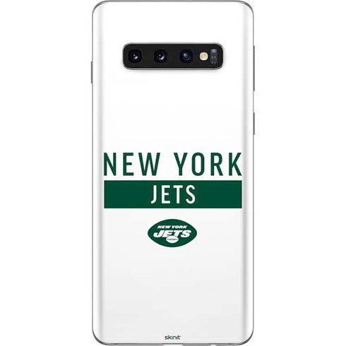 NFL New York Jets White Performance Series Galaxy S10 Skin