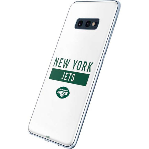 NFL New York Jets White Performance Series Galaxy S10e Skin