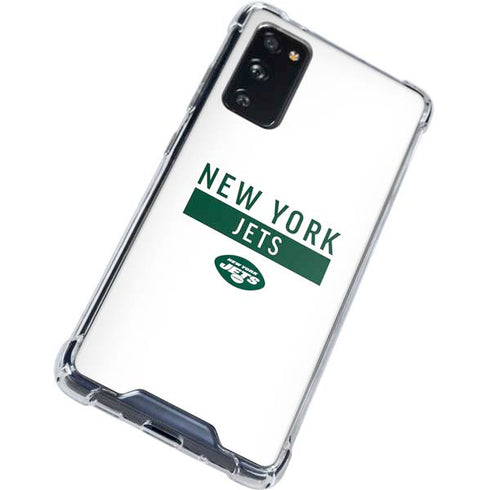 NFL New York Jets White Performance Series Galaxy S20 FE Clear Case