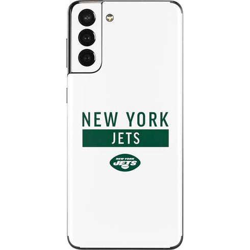 NFL New York Jets White Performance Series Galaxy S21 Plus 5G Skin