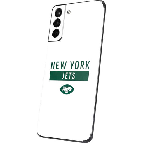 NFL New York Jets White Performance Series Galaxy S21 Plus 5G Skin