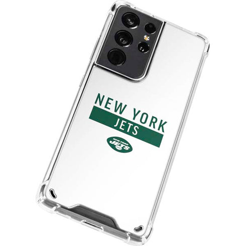 NFL New York Jets White Performance Series Galaxy S21 Ultra 5G Clear Case