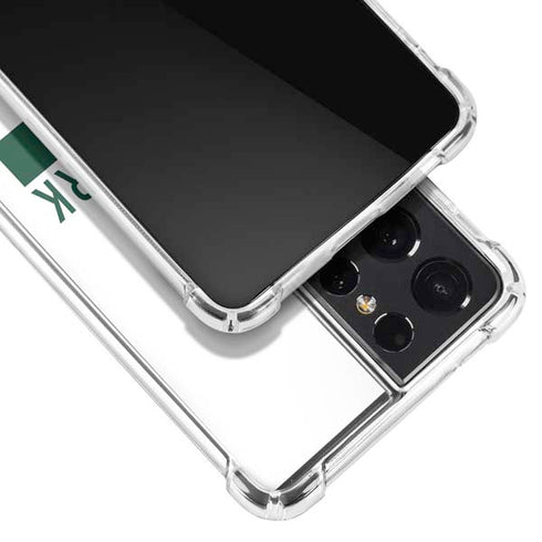 NFL New York Jets White Performance Series Galaxy S21 Ultra 5G Clear Case
