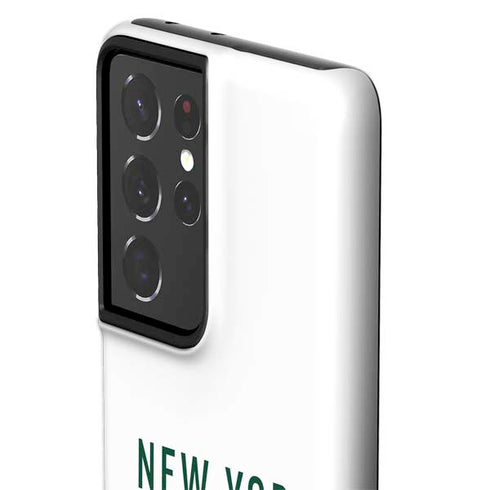 NFL New York Jets White Performance Series Galaxy S21 Ultra 5G Pro Case