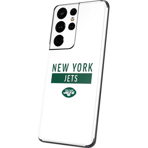 NFL New York Jets White Performance Series Galaxy S21 Ultra 5G Skin