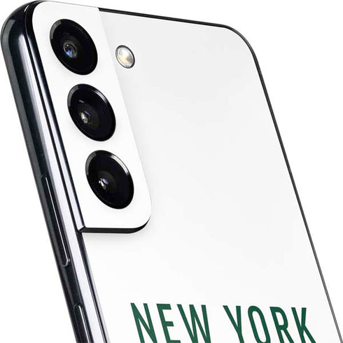 NFL New York Jets White Performance Series Galaxy S22 Plus Skin