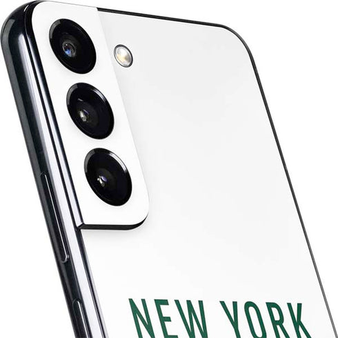 NFL New York Jets White Performance Series Galaxy S22 Skin