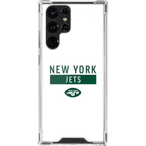 NFL New York Jets White Performance Series Galaxy S22 Ultra Clear Case