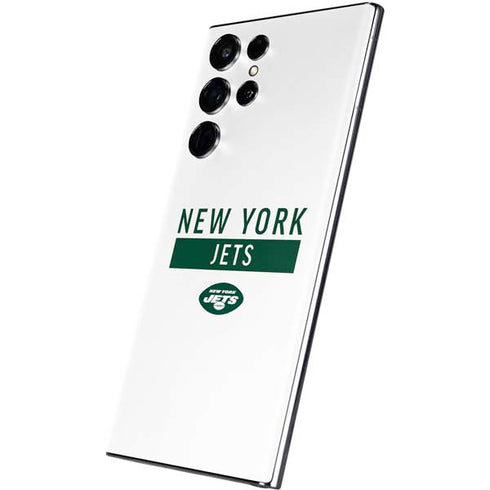 NFL New York Jets White Performance Series Galaxy S22 Ultra Skin