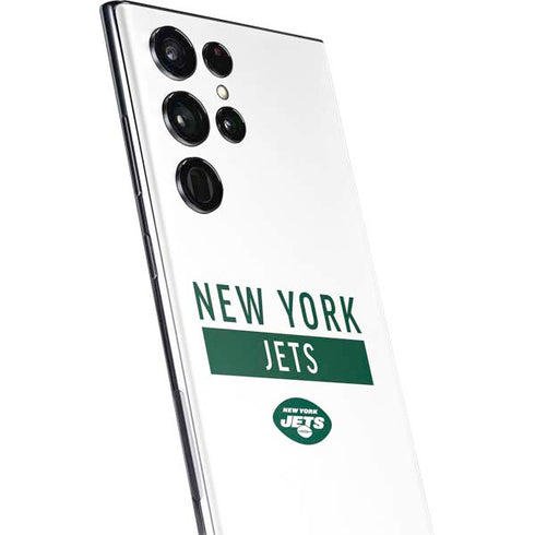 NFL New York Jets White Performance Series Galaxy S22 Ultra Skin