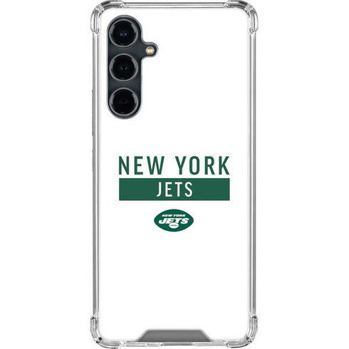 NFL New York Jets White Performance Series Galaxy S23 FE Clear Case