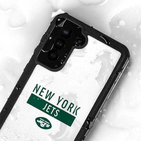 NFL New York Jets White Performance Series Galaxy S23 Plus Waterproof Case