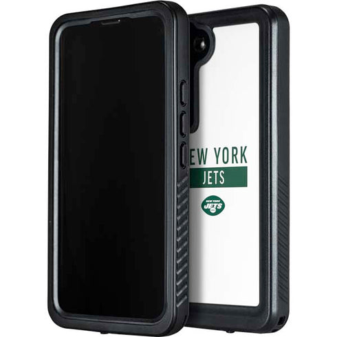 NFL New York Jets White Performance Series Galaxy S23 Waterproof Case