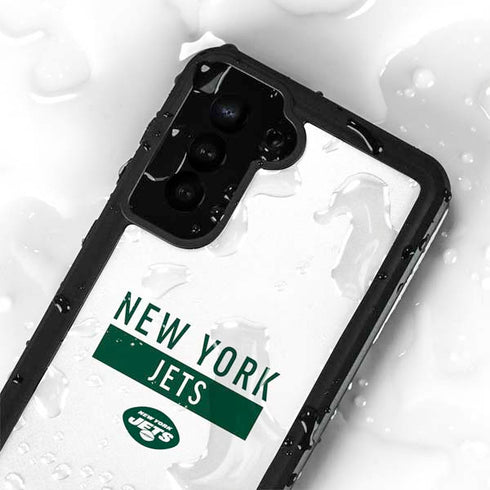 NFL New York Jets White Performance Series Galaxy S23 Waterproof Case