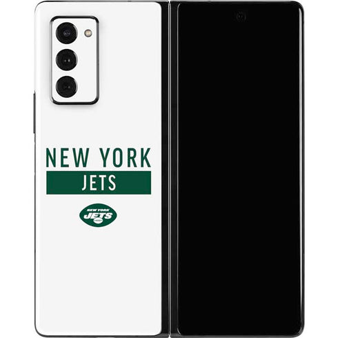 NFL New York Jets White Performance Series Galaxy Z Fold2 5G Skin