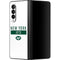 NFL New York Jets White Performance Series Galaxy Z Fold3 5G Skin