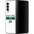 NFL New York Jets White Performance Series Galaxy Z Fold3 5G Skin