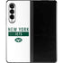 NFL New York Jets White Performance Series Galaxy Z Fold3 5G Skin