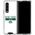 NFL New York Jets White Performance Series Galaxy Z Fold4 5G Clear Case