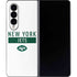 NFL New York Jets White Performance Series Galaxy Z Fold4 5G Skin