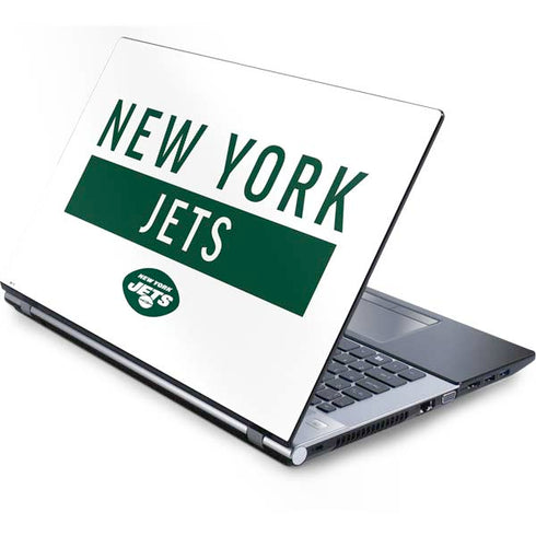 NFL New York Jets White Performance Series Generic Laptop Skin