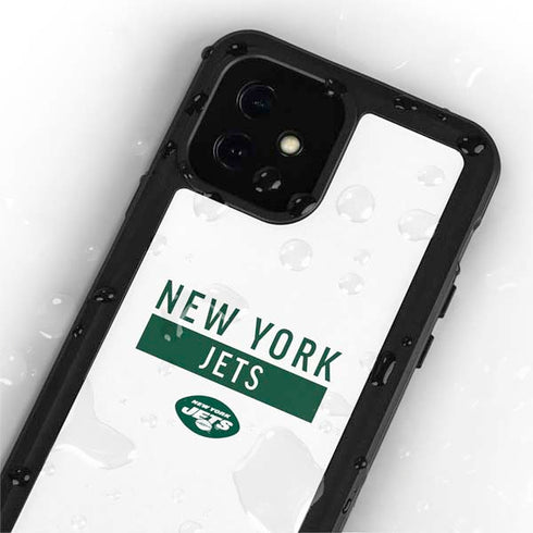 NFL New York Jets White Performance Series iPhone 12 Mini Waterproof Case