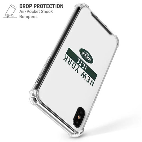 NFL New York Jets White Performance Series iPhone X/XS Clear Case