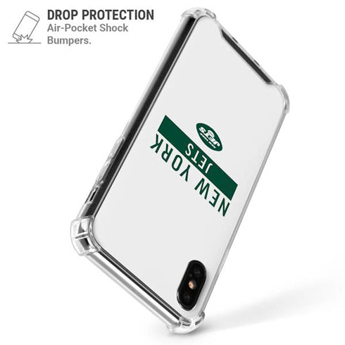 NFL New York Jets White Performance Series iPhone XS Max Clear Case
