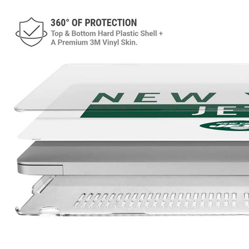 NFL New York Jets White Performance Series MacBook Pro 13in (2020) Case plus Skin