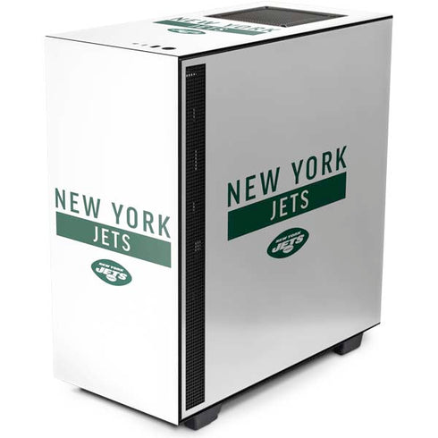 NFL New York Jets White Performance Series NZXT H510 Compact ATX Mid-Tower Case Skin