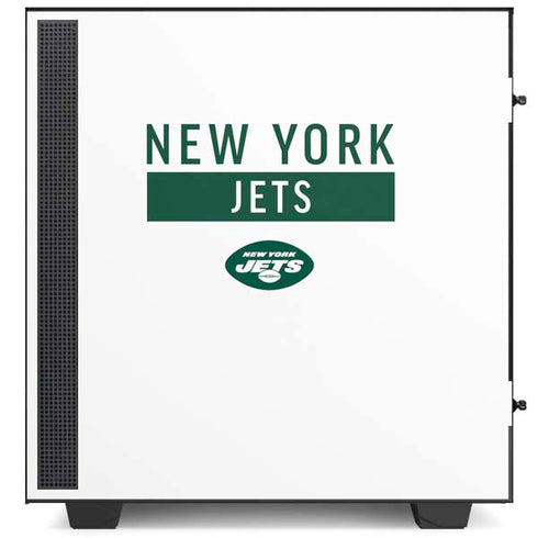 NFL New York Jets White Performance Series NZXT H510 Compact ATX Mid-Tower Case Skin
