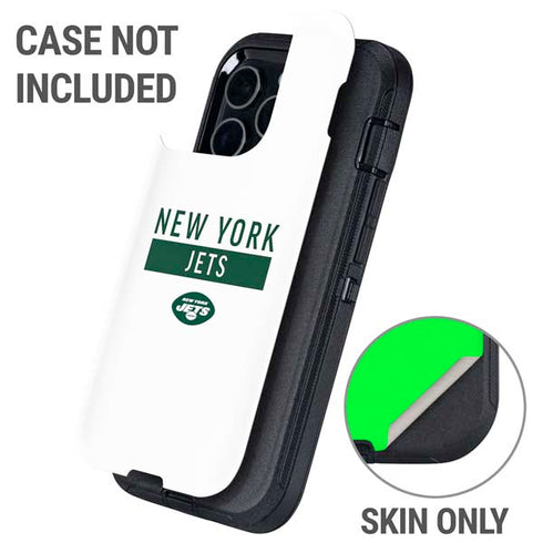 NFL New York Jets White Performance Series Otterbox Defender iPhone Skin