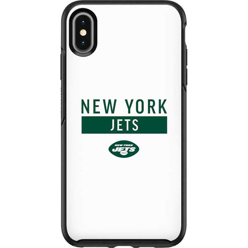 NFL New York Jets White Performance Series Otterbox Symmetry iPhone Skin