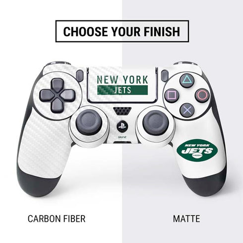NFL New York Jets White Performance Series PS4 Controller Skin