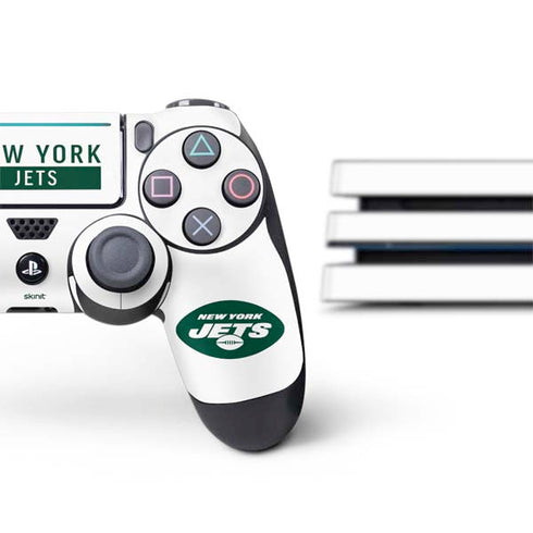 NFL New York Jets White Performance Series PS4 Pro Bundle Skin