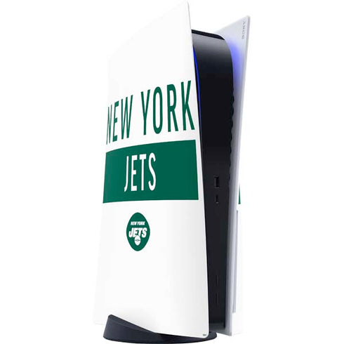 NFL New York Jets White Performance Series PS5 Console Skin