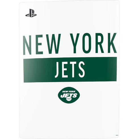 NFL New York Jets White Performance Series PS5 Digital Edition Console Skin