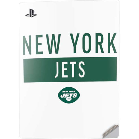 NFL New York Jets White Performance Series PS5 Digital Edition Console Skin