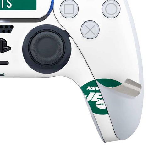 NFL New York Jets White Performance Series PS5 Slim Digital Edition Bundle Skin
