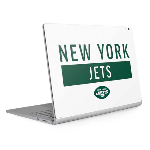 NFL New York Jets White Performance Series Surface Book 2 13.5in Skin