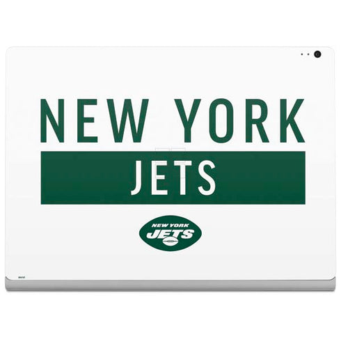 NFL New York Jets White Performance Series Surface Book 2 13.5in Skin