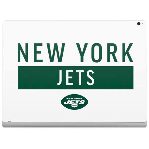 NFL New York Jets White Performance Series Surface Book 2 15in Skin