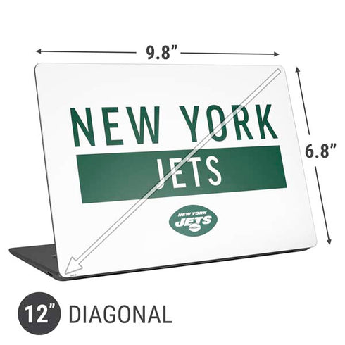 NFL New York Jets White Performance Series Universal Laptop 12in (9.8 x 6.8in) Skin